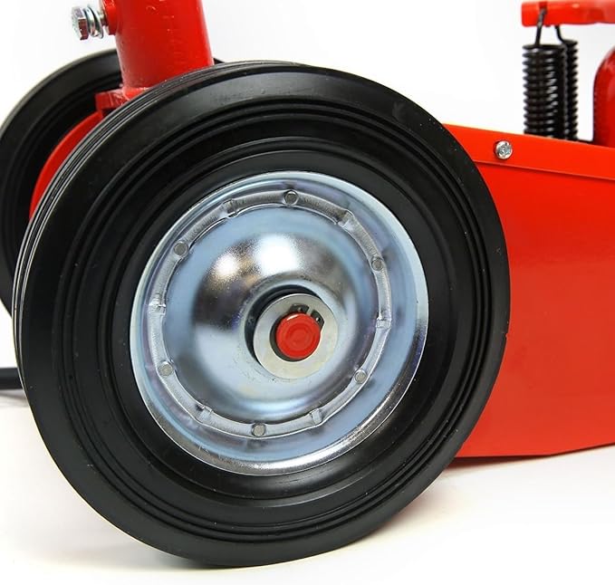 XtremepowerUS Heavy Duty 22 Ton Floor Jack Hydraulic Air Axle Bottle Jack Service w/Extension Saddle Set Wheels