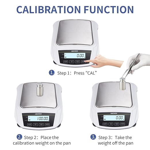 Lab Scale 0.01g*5000g Precision Scale 0.01g Accuracy Digital Laboratory Analytical Balance LCD Display Jewelry Gram Pharmacy Scale(No Test Weight)