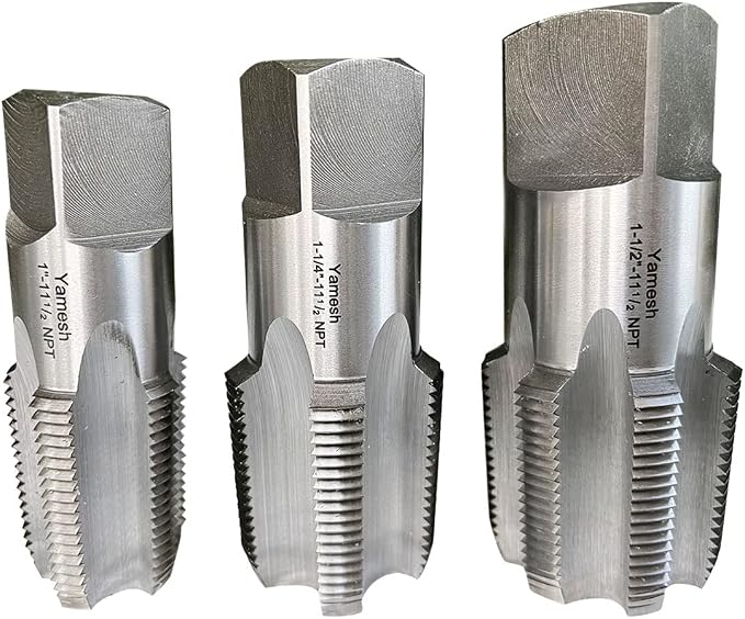 NPT Pipe Tap Set Carbon Steel 1"-11 1/2 1-1/4"-11 1/2 1-1/2"-11 1/2