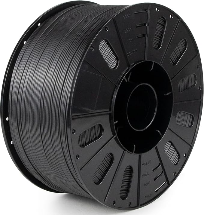IEMAI 3kg PA6 Carbon Fiber Nylon Filament 1.75mm Matte Black, Industrial PA6-CF 3D Printer Filament with Extremely Strength & Rigidity, Abrasion & High-Temperature Resistant