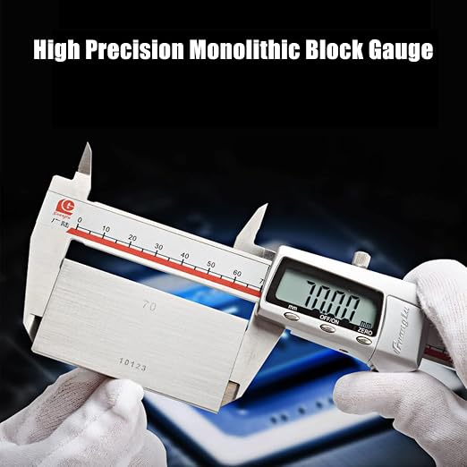 32 Pcs Metric Steel Gage Block Set High Accuracy Measuring Block Set Testing Gage Caliper Tool Set for Calibrating Grade 0