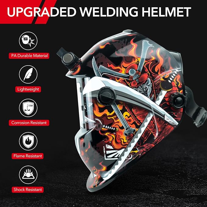TRQWH Auto Darkening Welding Helmets for Men with Light Welding Hood & Welding Tools Backpack for Men Extreme Gear Pack