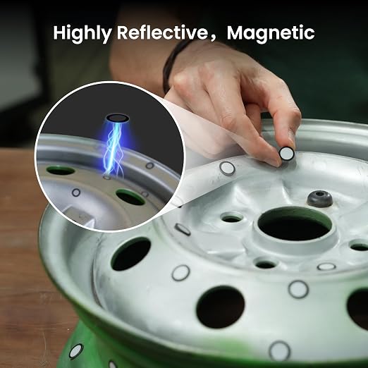 Revopoint 10 mm 3D Magnetic Markers for 3D Scanning, 3D Scanning Tracking Dots, High-Reflective Point Marker for Preventing Tracking Loss and Enhance Accuracy, 3D Reference Targeting