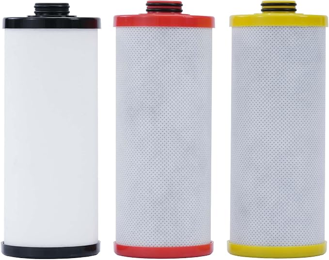 Replacement Water Filter for Aquasana® Filter Replacement AQ-5300R | AQ-6300 | Claryum® 3-Stage Under Sink Water Filter AQ-C3-R, Reduce 99% of Chlorine, Taste and Sediment, 3-Pack