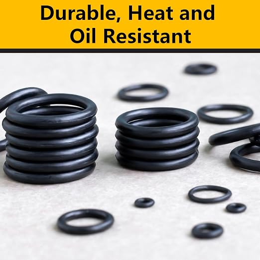 1086 PCS O-Rings Assortment Kit with 4 Pick & Hook Tools - 32 Sizes SAE Buna-N O Ring Set Compliant with AS568 Standards, Ensure Leak-Proof Seals for Hydraulic, Plumbing & Automotive Repairs
