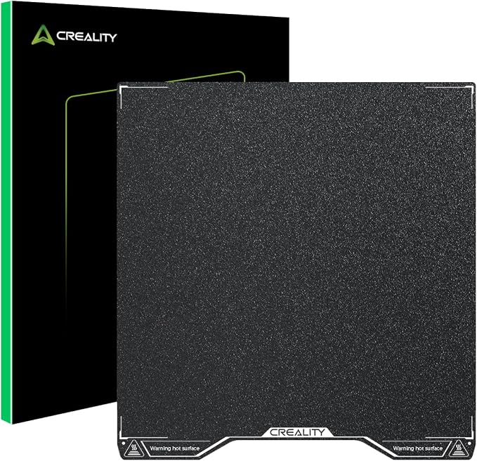 Creality Hi Build Plate Bed, PEI Double Sided Black Textured Plate, 280×265mm Flexible Spring Steel PEI Sheet, Easy Model Removal 3D Printer Platforms for Creality Hi Combo 3D Printer
