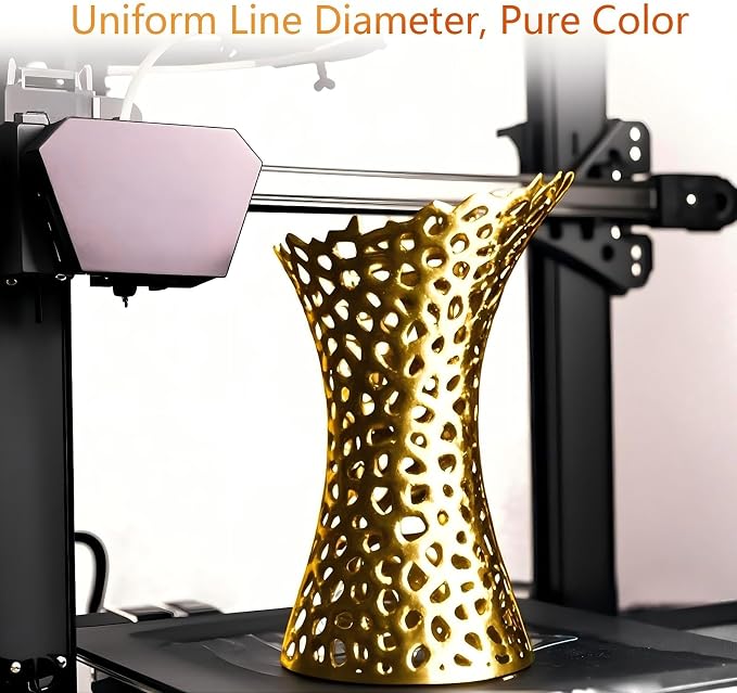 Pangda 3D Printer Filament Pla Bundle 1.75mm Multicolor, ±0.02mm Dimensional Accuracy, 3D Printing Filament for DIY Projects, Holiday Crafts(1.5 kg,Metallic Color)