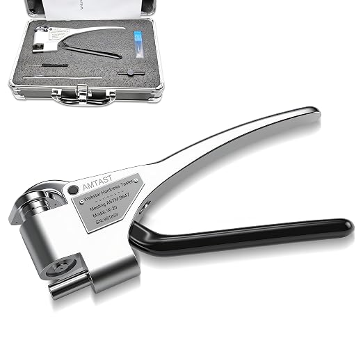Webster Hardness Tester Metal Hardness Tester Handheld Hardness Tester with Measuring Scope 0-20HW Portable Hardness Tester Test Hardness of Aluminum Brass Copper Stainless Steel (Model W-20)