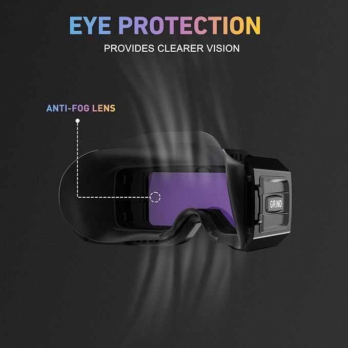 Shine GOGGLE True Color Auto Darkening Welding Goggles, Welder Glasses for Tig, Mig, Stick Plasma Cut