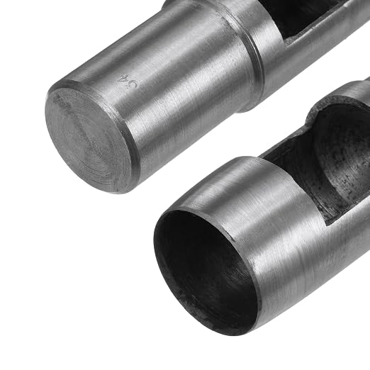 HARFINGTON Hollow Punch for Leather 34mm Round Hole Punch Tool for Belt Puncher Carbon Steel Single Punch for Watch Belts Cut Leather Craft Rubber Paper Fabric Plastic Soft Material