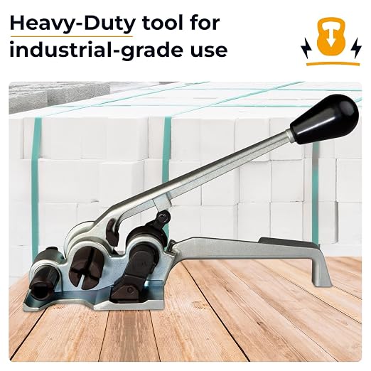 Teknika MUL-370 Heavy Duty Tensioner for Wide PET Strapping, Up to 1-1/4" Strap Width