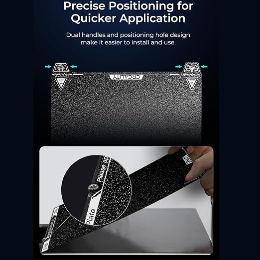 Creality K1 Max PEI Build Plate Kit, Flexible Spring Steel Platform with PEI Coating Surface and Magnetic Base Sheet Kit for K1 Max 315 * 310mm