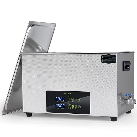 Ultrasonic Cleaner, One-Touch Cleaning,Heating, Deep Mode, ECO Energy-Saving Ultrasonic Cleaning Machine Excellent for Labs,Carburetor,Jewelry,Dentures,Automotive & Industrial Parts. (30L)