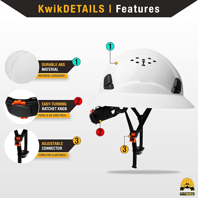KwikSafety TIGER QUEEN Safety Vest for Women [Yellow, Small] + TORTOISE Full Brim Hard Hat Bundle