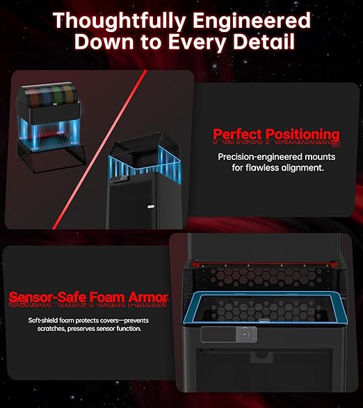 BIQU Panda Perch AMS Stand Riser for Bambu-Lab P1S P1P X1C X1E 3D Printers, AMS Storage Holder to Hold 2 AMS/AMS 2 Pro, Space Saving AMS Stack, Expandable Honeycomb Side Design
