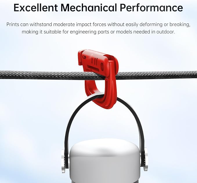 ANYCUBIC ASA Filament 1.75mm, Weather & Heat Resistant, 3D Printer Filament Suitable for Printing Outdoor Functional Parts, Dimensional Accuracy +/- 0.02mm, 1KG Spool, Red