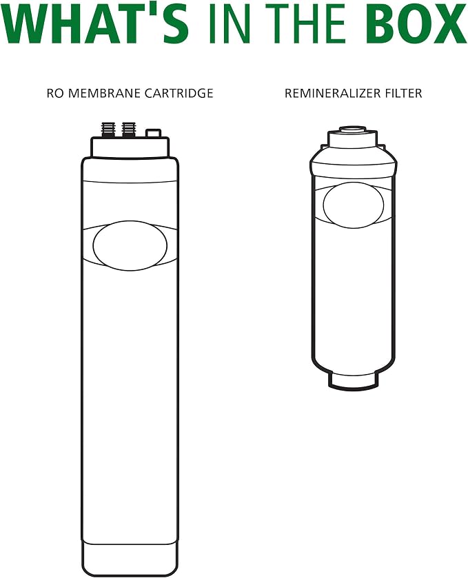 AO Smith Membrane & Remineralizer Replacements For Use with The Clean Water Filter with RO Boost (AO-US-RO-4000) - NSF Certified - Replace Every 12 Months - AO-RO-RM-R
