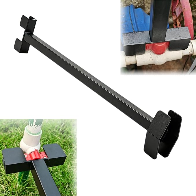 Backflow Ball Plastic Valve Wrench & Valve Key, Long Handle Water Shut-Off Tool, Fits 1/2''-2'' Valves for Irrigation, Backflow Preventers & Fire Riser Systems
