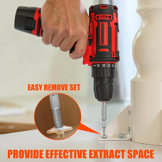 Coobeast 41Pcs Bolt Extractor Kit and Small Screw Extractor Set, Ez Out Bolt Extractor Tool with 5Pcs Compatible Adapter for Stripped Screw, Broken Nut and Damaged Bolt Remove