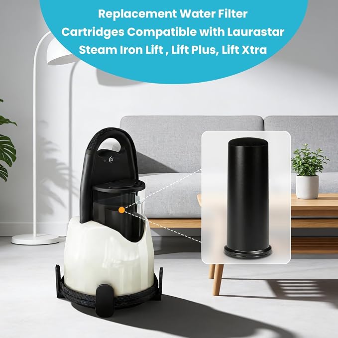 3 Set Replacement Water Filter Cartridges For Laurastar Steam Iron | Smart Anti-Scale Water Filter Cartridges For Laurastar Lift/Lift Plus/Lift Xtra, Preventing Limescale Anti-corrosive
