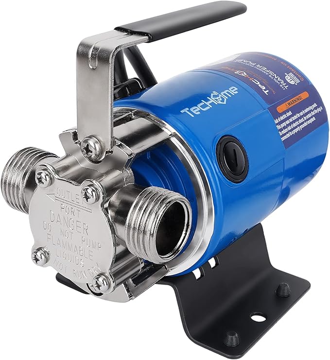 TecHome Water Pump Water Transfer Pump, 115V 1/10HP 330GPH Water Hose Pump, with Suction Hose Kit.