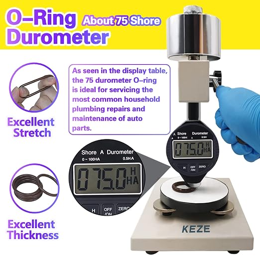 KEZE 382 Pcs SAE Viton O Ring Kit and 386 Pcs Metric Viton O Ring Kit for Industrial Pressure Washer,Industrial Plumbing,Hydraulic & Cylinders Repairs
