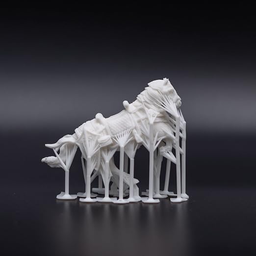 Siraya Tech Fast Mecha ABS-Like Scratch Resistant 3D Printer Resin 405nm UV-Curing Non-Brittle High Precision 3D Printing Liquid Standard Photopolymer Resin for LCD DLP 3D Printing (Mecha White, 1kg)