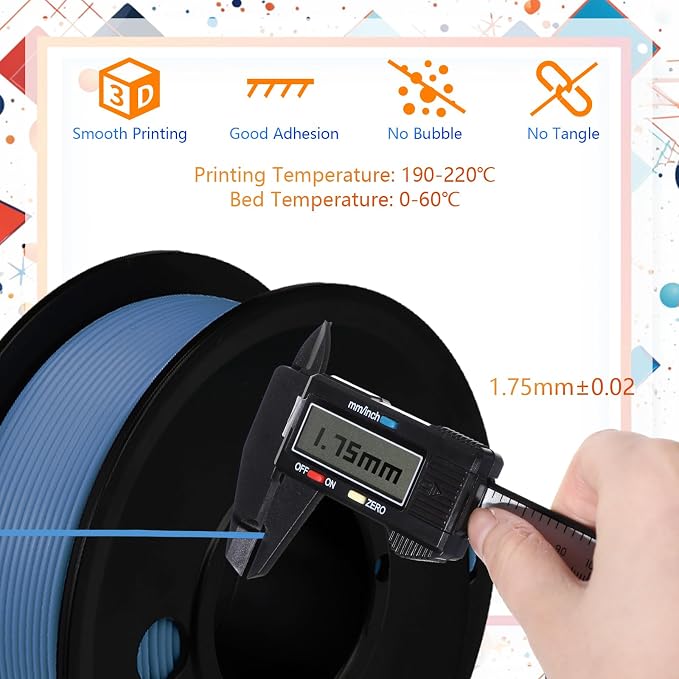 Pangda 3D Printer Filament Bundle 1.75mm Multicolor Matte or Silk PLA Filament 3D Printing Material for Halloween Thanksgiving Day Christmas Easter Holiday Crafting Decorations(Classic Color)