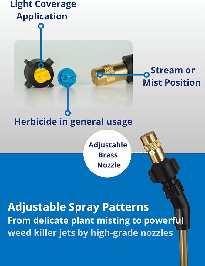 Sprayers Plus 105ex Backpack Sprayer 4 Gallon Battery Powered, 20V Lithium Battery, Chemcial Resistant Viton Seals Brass Wand, Adjustable Nozzles for Lawn Care Gardening Weed Control