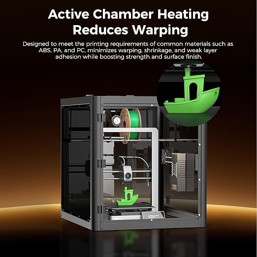 Creality Chamber Heater,Up to 70℃ Chamber Temperature,Reduce Print Warping,Filament Drying,Dual Safety Protection,Quick Installation, Compatible with K2 Plus/K1C/K1 SE/K1/K1 Max 3D Printer