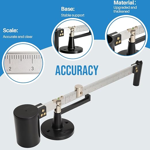 Mud Hydrometer, 0.96-2.5g/cm³ Measurement Range 0.01g/cm³ High Precision Fine Workmanship Better Quality More Wear-Resistant for Longer Service Life Suitable for Drilling Slurry Testing