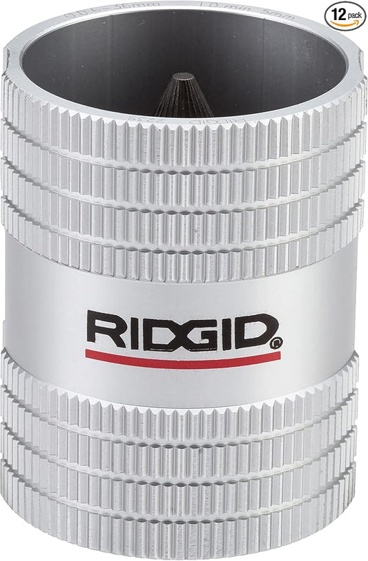 RIDGID 29983 Model 223S Inner/Outer Tubing and Pipe Reamer for 1/4" to 1-1/4" Stainless Steel and Copper Tubing, Pipe-and Tube Deburring Reamer with 45 Cutting Edges (Pack of 12)