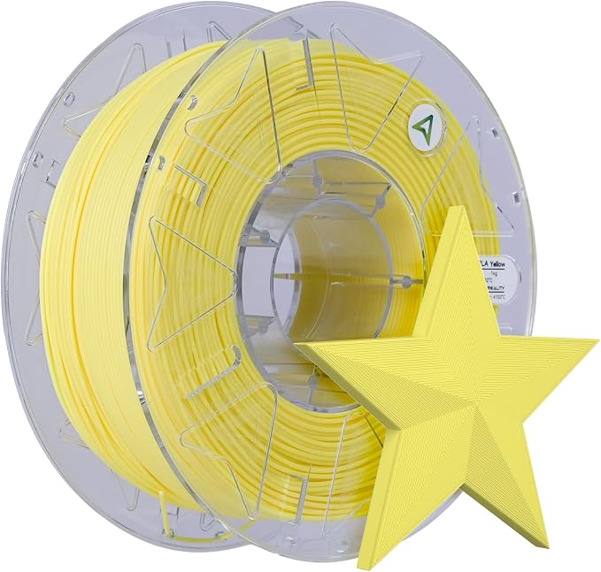 Creality Hyper Glow-in-the-Dark PLA Filament 1.75mm 1KG, RFID Smart, Bright Long-Lasting Glow, High-Speed 30–600mm/s, Easy Printing, Fits Most 3D Printers (Yellow)