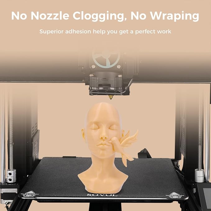 Sovol 3D Printer PETG Filament 1.75mm 1KG (2.2lbs), High Precision, Strong Toughness, Wiring Tightness, Dimensional Accuracy +/- 0.03 mm, 3D Printing PETG Filaments, Skin
