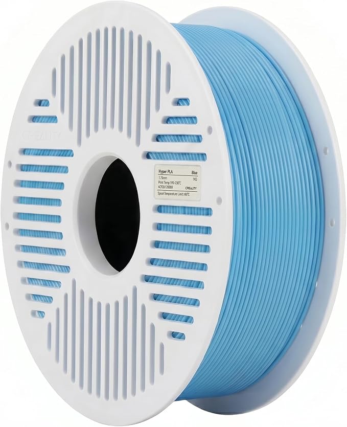 Creality PLA Filament with Reusable Spool 1KG, 1.75mm PLA 3D Printing Filament 2.2lbs High Dimensional Accuracy, Easy Installation Detachable Spool, Fits for Most 3D Printers, Blue