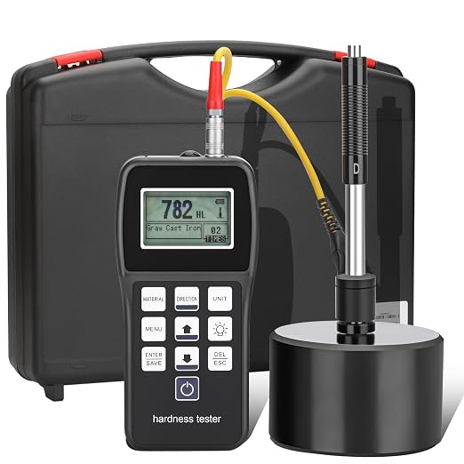 Metal Hardness Tester - Portable Hardness Tester Kit with Test Block,Pen Type Richter Hardness Tester,Rockwell Metal Hardness Meter
