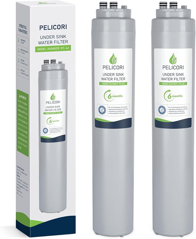 AQ-MF-1-R Replacement Water Filter | Compatible with Aquasana Claryum AQ-MF-1 Direct Connect Under Sink Filtration System, 2 Pack