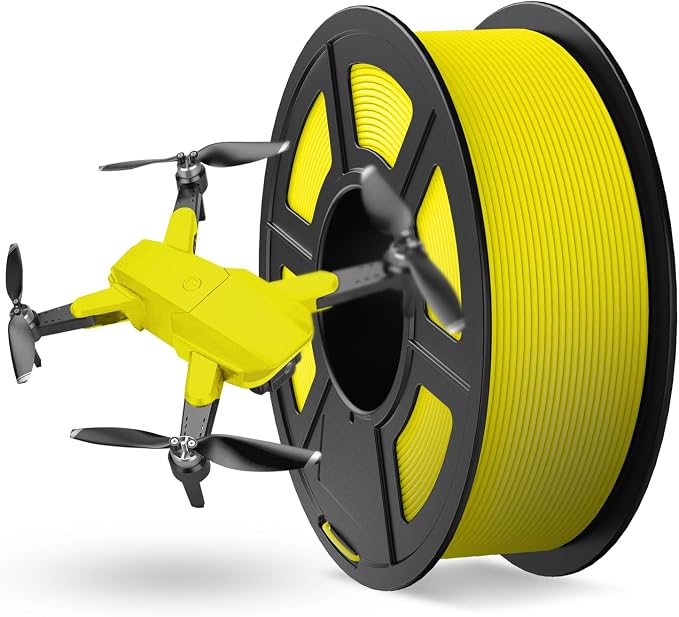 JAYO High Speed Matte PETG Filament 1.75mm Yellow 1.1kg Spool | Fast Printing 30-600mm/s, High Toughness, Impact Resistance, Most FDM 3D Printers