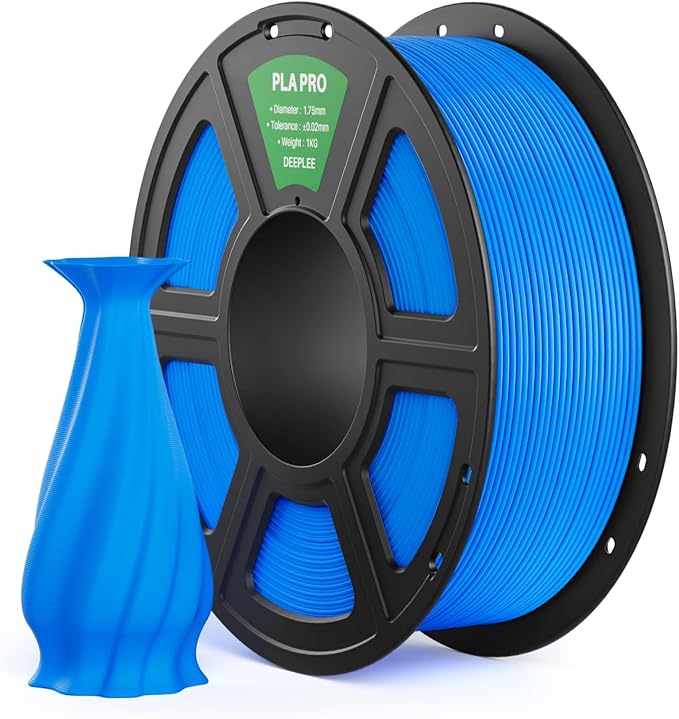 PLA PRO Filament 1.75mm, Stronger Toughness 3D Printer Filament, PLA Filament Dimensional Accuracy +/- 0.02 mm, Neatly Wound, Fits Most FDM 3D Printer, 1KG Sky Blue