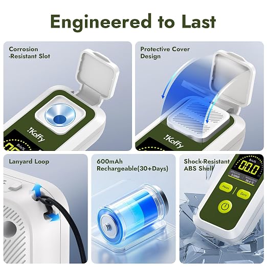 AI Digital Brix Refractometer with ATC, APP Sync & AI Analysis, 0-55% Range, ±0.1% Accuracy, Waterproof & Rechargeable, for Fruits, Vegetables, Juices & Beverages
