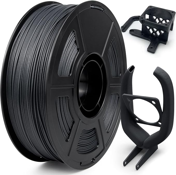 Carbon Fiber ASA Filament 1.75mm, UV/Heat Resistant/Weather Resistance ASA-CF 3D Printer Filament, Black Carbon Fiber Filament for Outdoor Functional Parts, 1kg(2.2lbs) Spool