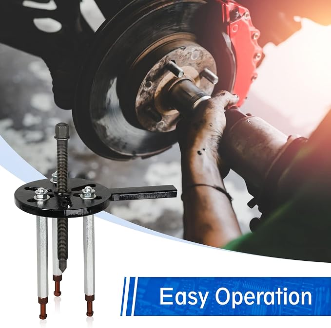 21 in1 Bearing Puller, Bearing Puller Set, Inner Hole Three-Jaw Puller, with Curved Hook and Red Steel Collet Multifunctional Bearing Removal Tool, with Heavy Duty Portable Storage Case Blue