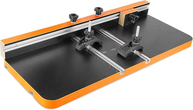 WEN 4208T 2.3-Amp 8-Inch 5-Speed Benchtop Drill Press & DPA2513 24-by-12-Inch Drill Press Table with an Adjustable Fence and Stop Block