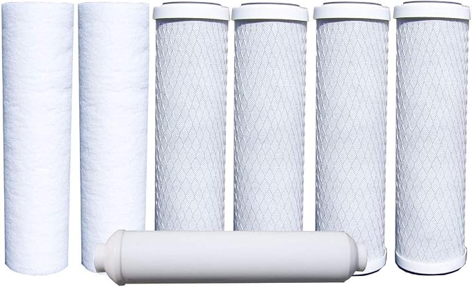 Watts Premier Water Filter Replacement Kit (7 Pack) and RO Water Filter Membrane Replacement (1 Count)