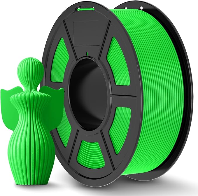 JAYO PLA+ Filament 1.75mm Green 1.1KG, PLA Plus 3D Printer Filament | Tougher and Stronger, Neatly Wound , Vacuum Sealed, Dimensional Accuracy +/- 0.02 mm, Fit Most FDM 3D Printers