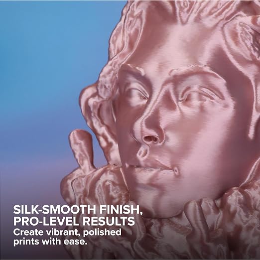 Polymaker Panchroma Silk PLA Filament 1.75mm for 3D Printing, 1kg, Rosegold | Neatly Wound, High-Gloss Finish PLA, Easy Print & Smooth Feeding, Compatible with Bambu Lab & Most 3D Printers