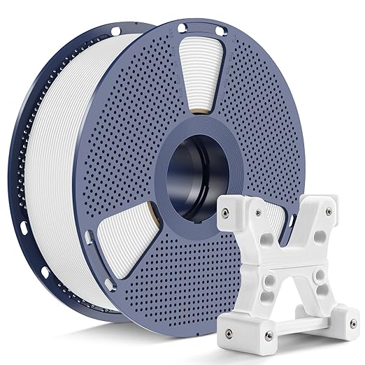 PETG Filament 1.75mm, Ultra Tough, Heat Optimized, Odorless, 1kg(2.2lbs) SUNLU PETG 3D Printer Filament, Dimensional Accuracy +/- 0.02mm, White