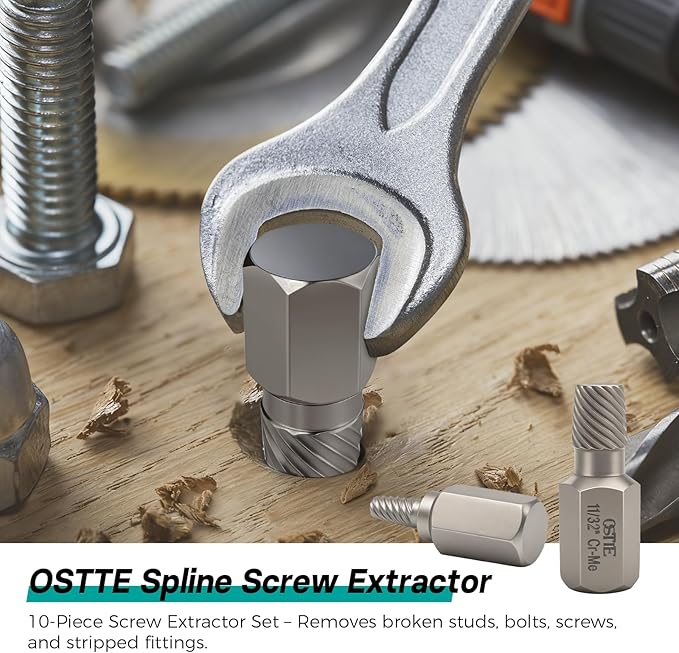Bolt Extractor Kit & Screw Extractor Set, 40 Pcs with Left Hand Cobalt Drill Bits & Easy Out for Removal of Broken, Stripped, Rusted, Frozen, Rounded-Off Screws, Bolts, Studs, Nuts
