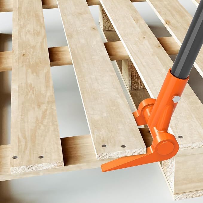 Insaga 110 Degree Pallet Buster Head - Fully Welded Deck Board Removal Tool for Demolition, Enhanced Deck Wrecker Pry Bar, Wooden Pallet Dismantling Tool (Head Only, No Handle)