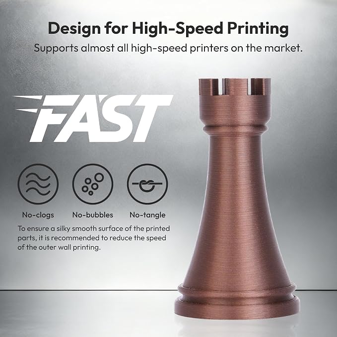AMOLEN PLA 3D Printer Metal-Like Filament PLA Filament 1.75mm Filament Bundle,Green Bronze, Silver,Brass Bronze, Red Copper,3D Printing Filament Bundle, 200gX 4 Spools